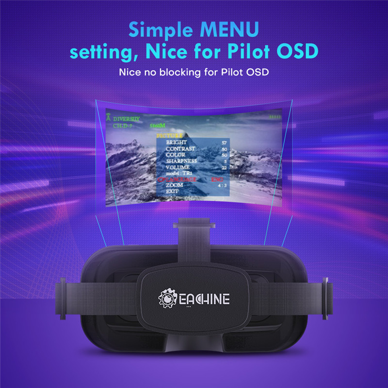 Eachine EV800DM Varifocal 5.8G - Skyzone Sky04O Pro Fpv Goggles recensie en prijs